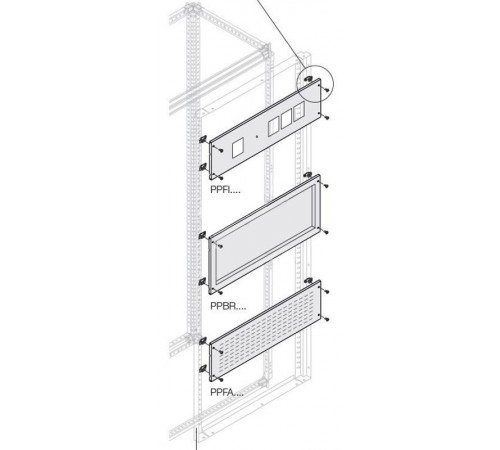 Панель глухая углублен. H=400мм W=400мм1STQ007724A0000  ABB