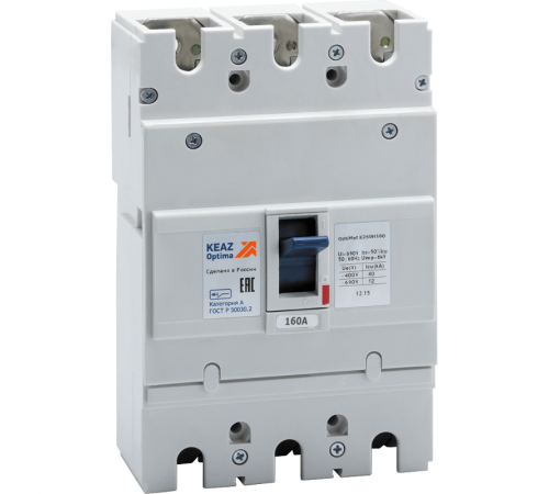 Выключатель автоматический OptiMat E250H160-ОМ4-РЕГ 236195  КЭАЗ