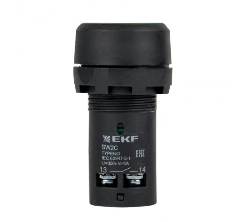 Кнопка SW2C-11 возвратная зеленая NO+NC EKF PROxima  sw2c-11s-g  EKF