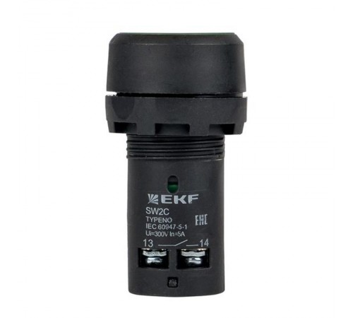 Кнопка SW2C-11 возвратная зеленая NO+NC EKF PROxima  sw2c-11s-g  EKF