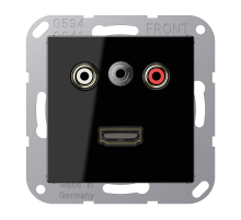 2x Cinch Audio (RCA) / Stereo Jack (TRS 3.5 mm) / HDMI MAA1082SW Jung