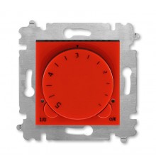 ABB Levit Красный / дымчатый чёрный Терморегулятор с поворотной ручкой 16А  3292H-A00003 65W  2CHH920003A6065  ABB
