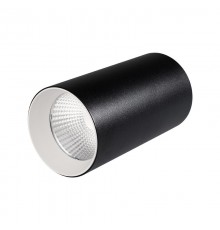 Светильник накладной SP-POLO-R85-1-15W Warm White 40deg (Black, White Ring)  022955  Arlight