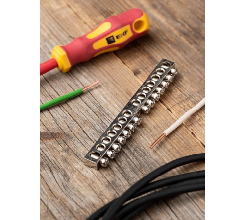 Шина "PE" 63.14 (никель) EKF PROxima  sn1-63-14  EKF