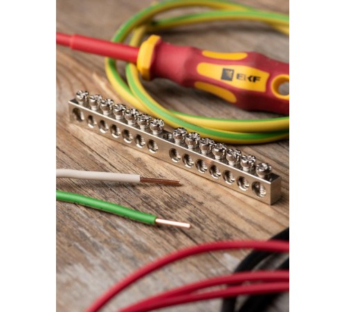 Шина "PE" 63.14 (никель) EKF PROxima  sn1-63-14  EKF