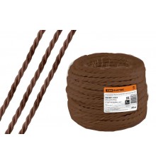 Ретро провод "Эко" 3х1,5 витой ГОСТ коричневый (20м)  SQ2801-0223  TDM