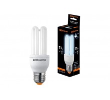 Лампа энергосберегающая КЛЛ-3U-11 Вт-4000 К-Е27 (41х116 мм)  SQ0323-0041  TDM