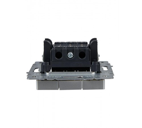 BRITE Выключатель 3-клавишный 10А ВС10-3-0-БрА алюминий  BR-V30-0-10-K47  IEK