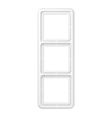 Рамка для вертикальной и горизонтальной установки ударопрочная, 3-кратная; белая  CD583WUWW  Jung