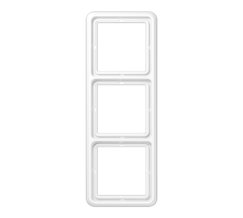 Рамка для вертикальной и горизонтальной установки ударопрочная, 3-кратная; белая  CD583WUWW  Jung