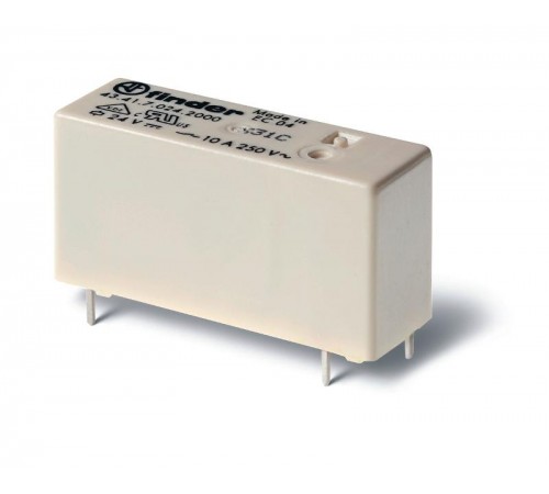 Низкопрофильное миниатюрное электромеханическое реле; монтаж на печатную плату; выводы с шагом 3.2мм; 1CO 10A  434170124001  Finder