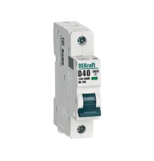 Выключатель автоматический  однополюсный ВА-105 40А D 10кА  13205DEK  DEKraft