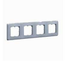 Cariva DIY Рамка 4 поста жемчужно-серый  695996  Legrand