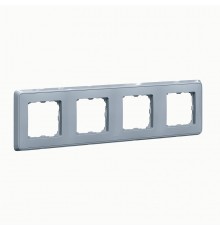 Cariva DIY Рамка 4 поста жемчужно-серый  695996  Legrand