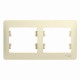 Glossa Бежевый Рамка 2-ая, горизонтальная  GSL000202  SE