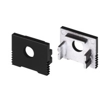 Заглушка SL-SLIM-H13M BLACK с отверстием (Arlight, Пластик)  032998  Arlight
