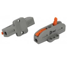 Клемма  NO-225-452 проходная с монтажной площадкой 222-2411Р с рычагами 1 полюс 0.08-2.5/4 мм2 (упаковка 2 шт.)  Б0067941  ЭРА