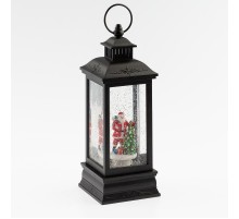 Новогодний декоративный светильник Дед Мороз  ENGDS-10  теплый белый диодов , h 27,5 см, 3*АА, таймер 6 ч, IP20  Б0051941  ЭРА