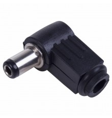 Разъем питания штекер 2,5х5,5x10 мм угловой  14-0325  REXANT