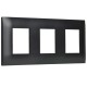 SKANDY Рамка 3-местная SK-F03Bl черный  SK-M32-K02  IEK