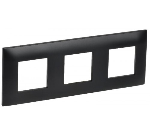 SKANDY Рамка 3-местная SK-F03Bl черный  SK-M32-K02  IEK