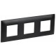 SKANDY Рамка 3-местная SK-F03Bl черный  SK-M32-K02  IEK
