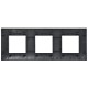 SKANDY Рамка 3-местная SK-F03Bl черный  SK-M32-K02  IEK