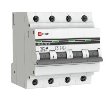 Выключатель нагрузки модульный ВН-125, 4P 125А EKF PROxima  SL125-4-125-pro  EKF (замена - S1254080)