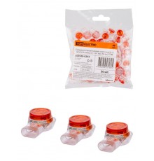 Соединительная клемма скотч-лок К-3, (d=0,4-0,9 мм), D=1,67 мм (50 шт)  SQ0520-0203  TDM