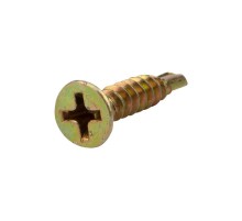 Саморез оконный KRANZ сверло, 3.9х19, желтый цинк, короб (500 шт./уп.) KR-01-3722-003  Kranz