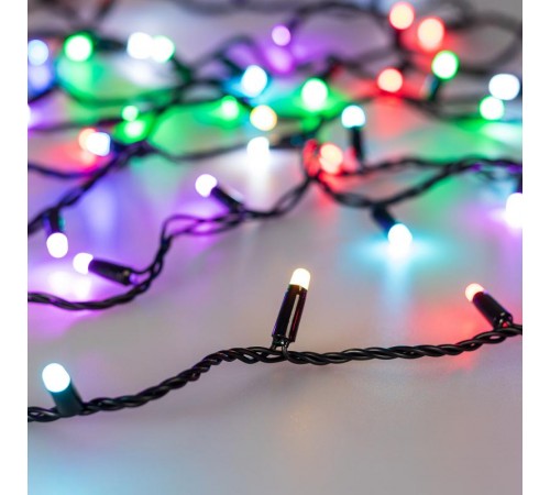 Светодиодная гирлянда ARD-STRING-CLASSIC-20000-BLACK-200LED-MILK-SYNC RGB (230V, 13W) (Ardecoled, IP65)  028205  Arlight