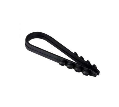 Дюбель-хомут для круглого кабеля (11-18мм) черный (100шт.) EKF PROxima  plc-ncc-11x18b  EKF