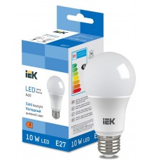 Лампа светодиодная Bulb A60 950lm 6500K E27  LL-I-A60-10-230-65-E27  IEK