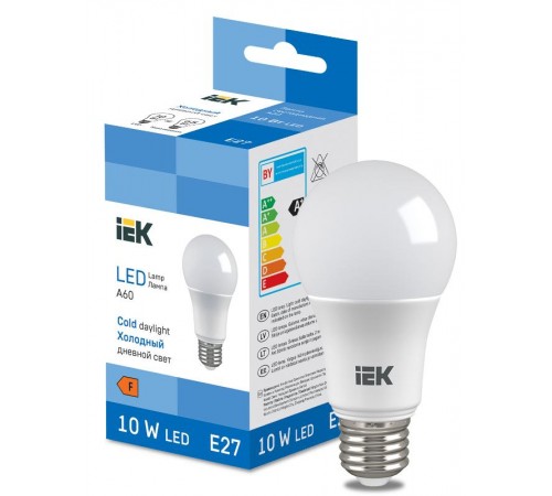 Лампа светодиодная Bulb A60 950lm 6500K E27  LL-I-A60-10-230-65-E27  IEK