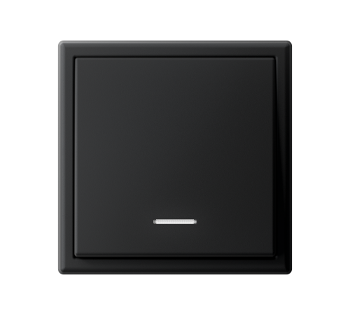 ArtGallery Карбон Выключатель 1-клавишный с подсветкой, 10АХ, механизм, быстрозажим. клем.  GAL001013S  SE