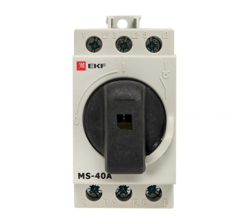 Рубильник модульный MS-40A 3P на DIN-рейку  ms-40d  EKF