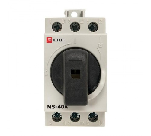 Рубильник модульный MS-40A 3P на DIN-рейку  ms-40d  EKF