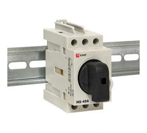 Рубильник модульный MS-40A 3P на DIN-рейку  ms-40d  EKF