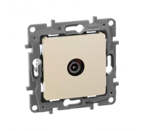Etika Слоновая кость Розетка TVоконечная  672365  Legrand