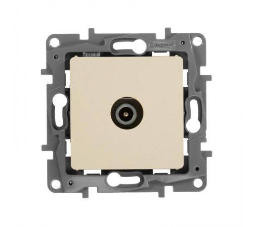 Etika Слоновая кость Розетка TVоконечная  672365  Legrand