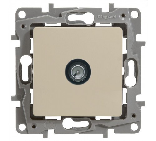 Etika Слоновая кость Розетка TVоконечная  672365  Legrand