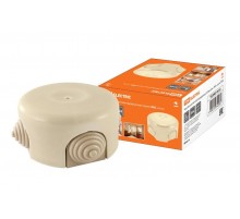 Коробка распаячная фарфоровая D7,8х4,5см "ЭКО" сосна  SQ2802-0012  TDM