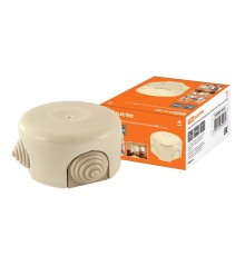 Коробка распаячная фарфоровая D7,8х4,5см "ЭКО" сосна  SQ2802-0012  TDM