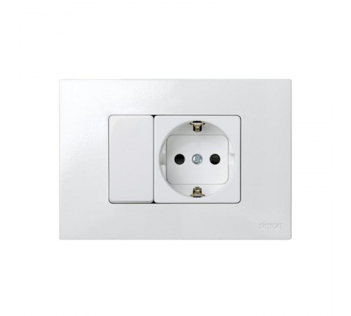 Рамка для установки карточного выключателя белого цвета S27  2700613-030  Simon