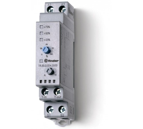 Модуль управления, аналоговый сигнал 0...10В DC; питание 24В АC/DC; монтаж на рейку 35мм; ширина 17.5мм; степень защиты IP20; упаковка 1шт.