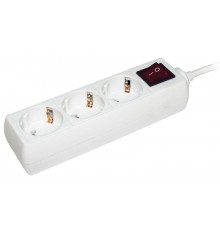 Удлинитель  У03К-выкл. 3 места 2Р+PЕ/3метра 3х1мм2  16А/250В    WYP10-16-03-03-ZK-N  IEK