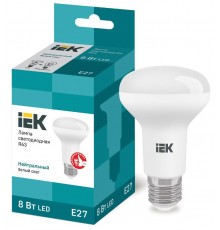 Лампа светодиодная LED 8Вт Е27 220В 4000К R63 рефлектор  LLE-R63-8-230-40-E27  IEK