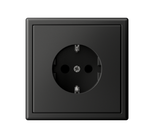 ArtGallery Базальт Розетка с заземлением со шторками, 16А, механизм, быстрозажим. клем.  GAL001445S  SE