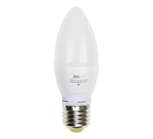 Лампа светодиодная LED 5Вт Е27 220В 3000К PLED- ECO-C37 свеча  2855312A  Jazzway