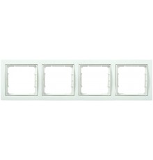 BOLERO Q1 белый Рамка 4-местная квадратная РУ-4-ББ  EMB42-K01-Q1  IEK